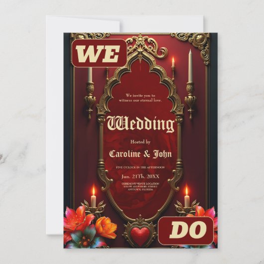 素晴らしいヴィンテージスタイルの精神。 招待状 (正面)