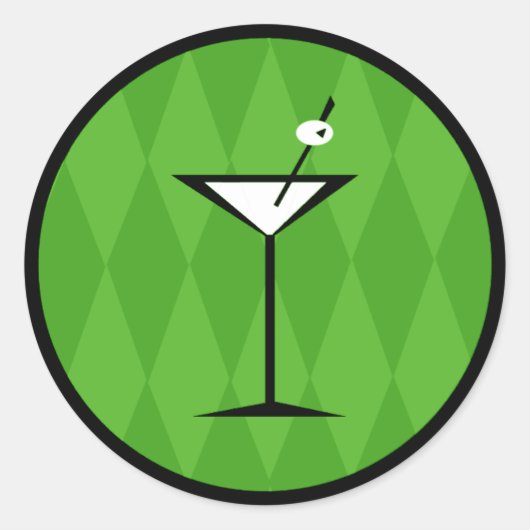 素晴らしいヴィンテージスタイルマルティーニ ラウンドシール (正面)