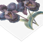 素晴らしいヴィンテージ水色ブラックラン ショートテーブルランナー (コーナー)