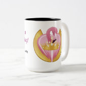 「素晴らしい一日にしよう！」コーヒーマグ ツートーンマグカップ (正面右)