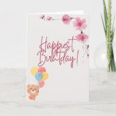 素晴らしい一日をお過ごしください。あなたのすべての願いが叶いますように。 カード (正面)