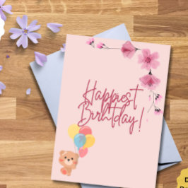 素晴らしい一日をお過ごしください。あなたのすべての願いが叶いますように。 カード