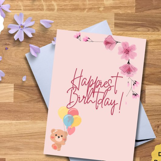 素晴らしい一日をお過ごしください。あなたのすべての願いが叶いますように。 カード