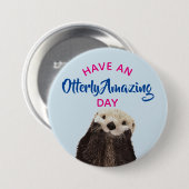 素晴らしい一日を過ごすかわいい写真を撮る 缶バッジ (正面&裏面)