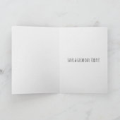 素晴らしい一日を過ごすチンパンジーのユーモア カード (内部)