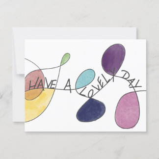 素晴らしい一日を過ごす ポストカード