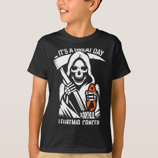 素晴らしい一日 白血病啓発のサポーター Tシャツ (正面)