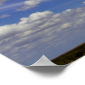 素晴らしい世界 – 白の雲 ポスター (角)