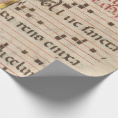 素晴らしい中世の音楽原稿 ラッピングペーパー (角)