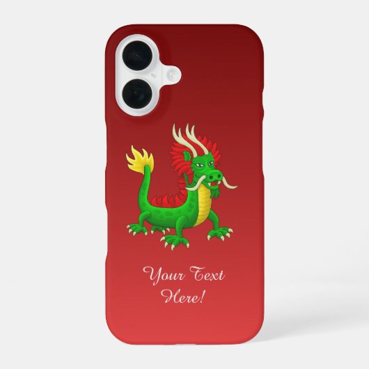 素晴らしい中国のドラゴン iPhone 16ケース (裏面)
