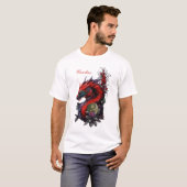 素晴らしい中国のドラゴン Tシャツ (正面フル)
