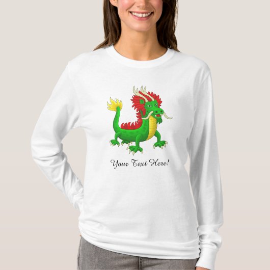 素晴らしい中国のドラゴン Tシャツ (正面)