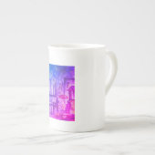 素晴らしい中国のマグ ボーンチャイナマグカップ (正面右)