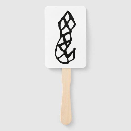 素晴らしい中国の〔占星術の〕十二宮図 – ヘビ#001- ハンドファン (正面)