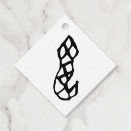 素晴らしい中国の〔占星術の〕十二宮図 – ヘビ#001- フェイバータグ