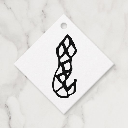 素晴らしい中国の〔占星術の〕十二宮図 – ヘビ#001- フェイバータグ (正面)