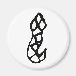 素晴らしい中国の〔占星術の〕十二宮図 – ヘビ#001- マグネット