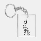 素晴らしい中国の〔占星術の〕十二宮図 – ルースター#001- キーホルダー (正面左)