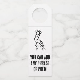 素晴らしい中国の〔占星術の〕十二宮図 – ルースター#001- ボトルネックタグ