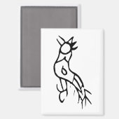 素晴らしい中国の〔占星術の〕十二宮図 – ルースター#001- マグネット (正面/裏面)