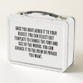 素晴らしい中国の〔占星術の〕十二宮図 – ルースター#001- メタルランチボックス (裏面)