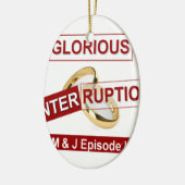 素晴らしい中断素敵な日より良い夜の贈り物 セラミックオーナメント (左)