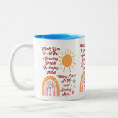 素晴らしい人々に感謝 ツートーンマグカップ (左)