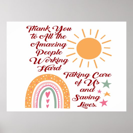 素晴らしい人々に感謝 ポスター (正面)