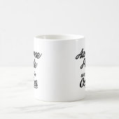 素晴らしい人々は10月に生まれます コーヒーマグカップ (中央)