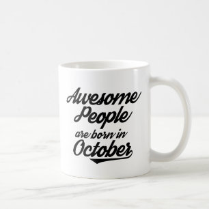素晴らしい人々は10月に生まれます コーヒーマグカップ