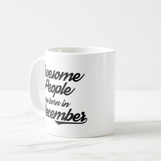 素晴らしい人々は12月に生まれます コーヒーマグカップ (正面左)