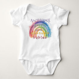 素晴らしい人たちから素晴らしい赤ちゃんが生まれる ベビーボディスーツ