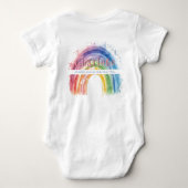 素晴らしい人たちから素晴らしい赤ちゃんが生まれる ベビーボディスーツ (裏面)