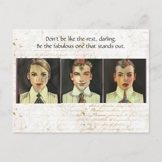 素晴らしい人である ポストカード (正面)