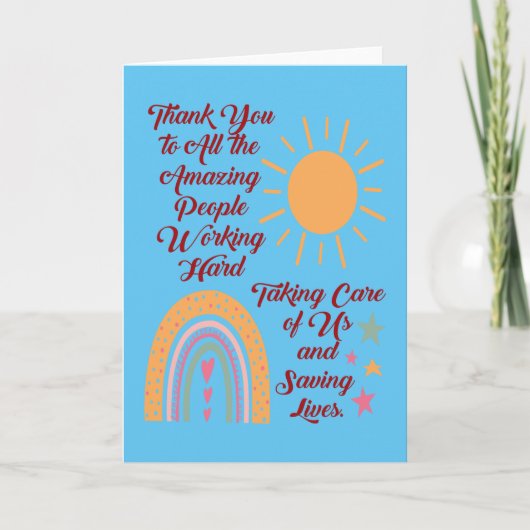 素晴らしい人に感謝 カード (正面)