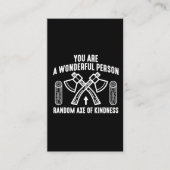 『素晴らしい人の思いやりの木工』 名刺 (正面)