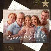 素晴らしい人生だクリスマスワンフォト シーズンカード