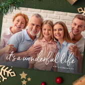 素晴らしい人生だクリスマスワンフォト シーズンカード