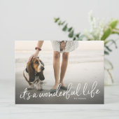 素晴らしい人生だホリデーフォトカード シーズンカード (スタンド正面)