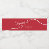 素晴らしい人生だ赤い休日 ペットボトルラベル (シングルラベル)