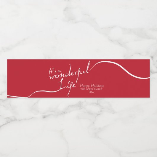 素晴らしい人生だ赤い休日 ペットボトルラベル (シングルラベル)