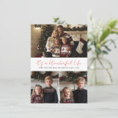 素晴らしい人生だ醜いセーターのクリスマスフォト シーズンカード (スタンド正面)