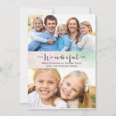 素晴らしい人生だ2写真クリスマスカード シーズンカード (正面)