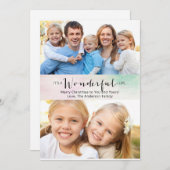 素晴らしい人生だ2写真クリスマスカード シーズンカード (正面/裏面)