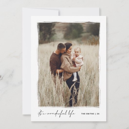 素晴らしい人生だ | クリスマスエレガントの写真 シーズンカード (正面)