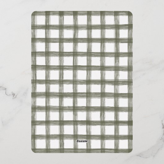 素晴らしい人生だ | クリスマスエレガントの写真 箔シーズンカード (裏面)