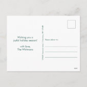 素晴らしい人生だ |グリーン・ネイビータータンチェックホリ シーズンポストカード (裏面)