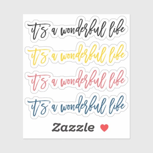 素晴らしい人生だ シール (シート)