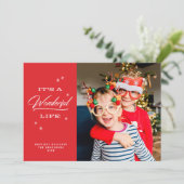 素晴らしい人生だ |ホリデーのフォトカード シーズンカード (スタンド正面)