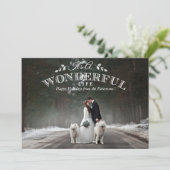 素晴らしい人生だ |ホリデーフォトカード シーズンカード (スタンド正面)